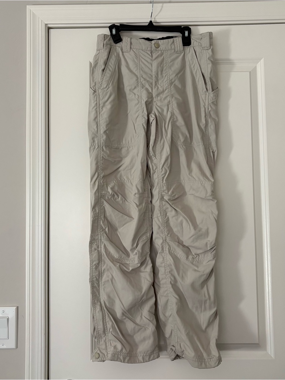 L.L. Bean Women’s Light Khaki Outdoor Nylon Hiking Pants
